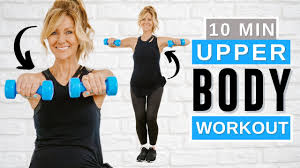 upper body workout with dumbbells