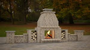 Diy Two Sided Modern Outdoor Fireplace Kit