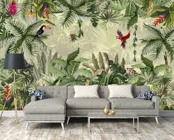 jungle wall mural botanical wallpaper