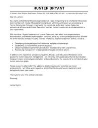 Employee Cover Letter Cover Letter Templates For Human Resources