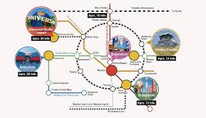 Here are some transportation map pics which was covered by railwaystays. Osaka Tourism