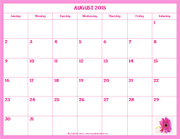 Image Free Stock August 2016 Calendar Rr Collections