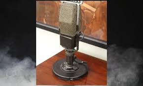 old fashioned microphone called