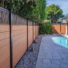 post fence composite wood fencing