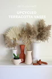 Vases Into Faux Terracotta