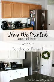 how we painted our kitchen cabinets