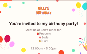 birthday invitation rsvp