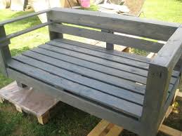 diy pallet wood garden bench