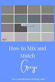 how to mix and match greys inside