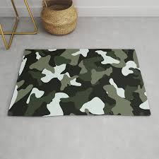 camo camouflage army pattern rug