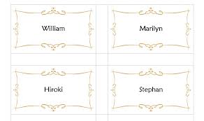 Compatible With Avery Place Card Template