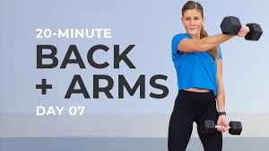 20 minute back and arm workout video