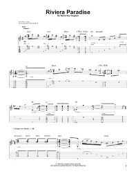 Riviera Paradise By Stevie Ray Vaughan Digital Sheet Music