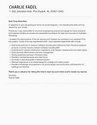 senior structural engineer cover letter