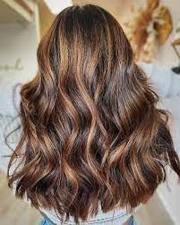 caramel highlights on brown hair