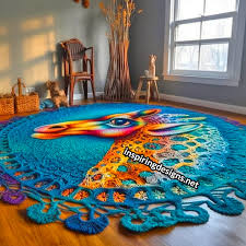 20 giant crochet rug designs