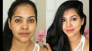 easy makeup look for indian brown skin