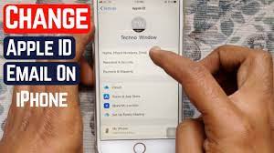 change apple id email address on iphone