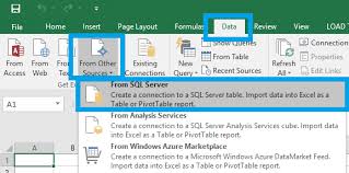 connect excel to azure sql database