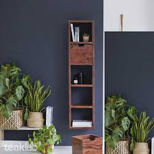 Buy The Wall Mounted Teak Shelf Unit