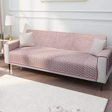 Unsere ideen für dein zuhause: Buy Pink Quilted Cotton 3 Seater Sofa Cover Online In India Wooden Street