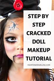 easy halloween ed doll makeup tutorial