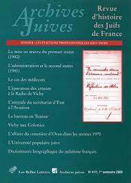 L'administration de l'État français et le statut des Juifs du 2 juin 1941 |  Cairn.info