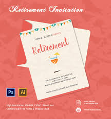 005 Template Ideas Retirement Party Invitation Free Download