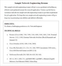 Networks are responsible for the communication of all the technological devices within any organization, which makes the role of a network engineer invaluable to any business looking to remain competitive by leveraging the advances in technology. Free 8 Network Engineer Resume Templates In Pdf Ms Word