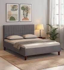 Austin Queen Size Bed In Grey Colour