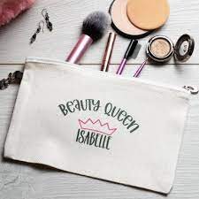 personalised makeup bag beauty queen
