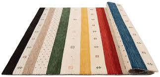 handloom rug multicolor 209 x 136 cm