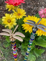Beautiful Dragonfly Garden Stake In