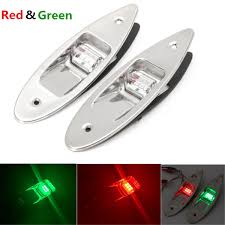 2pcs Universal Lights For Boat Led Navigation Lights Red Green Waterproof Marine For Boat Side Marker Navigation Mount Light Marine Hardware Aliexpress