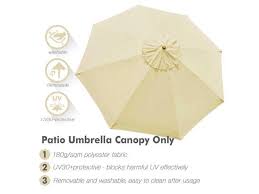 9 8 Ribs Umbrella Canopy Replacement