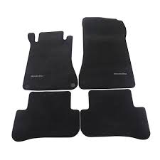 floor mat set black genuine mercedes