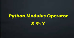 python modulus operator javatpoint