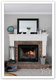 brick fireplace decor