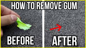 how to remove gum from any carpet you