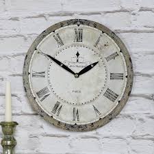 Small Grey Vintage French Wall Clock