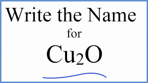 name for cu2o copper i oxide