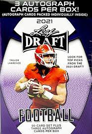 Below is a list of topps football card sets with cards. Amazon Com 2021 Leaf Draft Football Box 50 Card Set Three Autograph Cards Bx Collectibles Fine Art