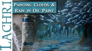 how to paint clouds rain in oil paint