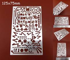 Next, the tracing paper went over the leather, with some weights on the corners. 8pc Draw Graffiti Hollow Letter Digital Number Web Ui Ios Template Stencil Ruler Tool Leather Craft Sewing Stitch Carving Tool Carving Aliexpress