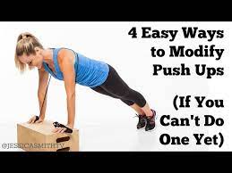 4 easy ways to modify push ups if you