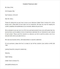 Interview Thank You Letter Examples 2 Customer Template Client