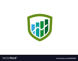 Creative Shield Statistic Chart Arrow Logo Design