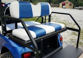 White And Sapphire Striped Deluxe Seat