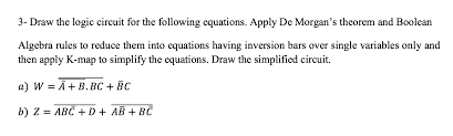 Answered 3 Draw The Logic Circuit For