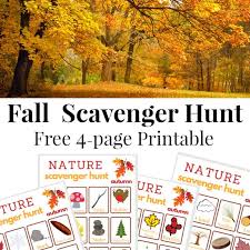 These easy to follow directions make it a snap! Fall Scavenger Hunt Organized 31